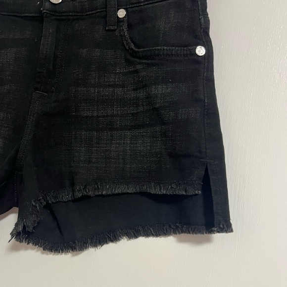 7 For All Mankind Mid-Rise Cutoff Shorts in Black - Picture 15 of 15